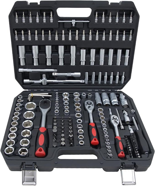 Hantinstom Ultimate Sockets Set Comprehensive Hand Tool Set Perfect for Home Essentials College Dorm Car Emergency Kit Ideal Apartment Essentials & Men’s Tools Gift