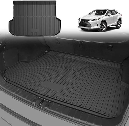 Original RX Cargo Liners for Lexus RX RX350/RX450h 2016-2022 (Not for RX350L & RX450hL) - Custom Fit TPE All Weather Rubber Trunk Liner Odorless Anti-Slip Cargo Mat