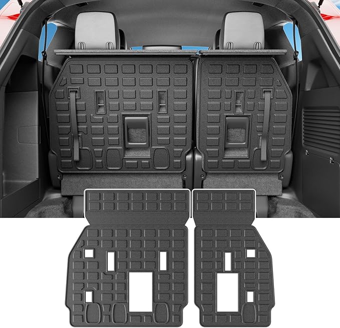 powoq Backrest Mat Compatible with 2021-2026 Toyota Sienna 3rd Row Back Seat Protector TPE Cargo Liner Cargo Mat Replacement for 2021 2022 2023 2024 2025 2026 Toyota Sienna Accessories(Backrest Mat)