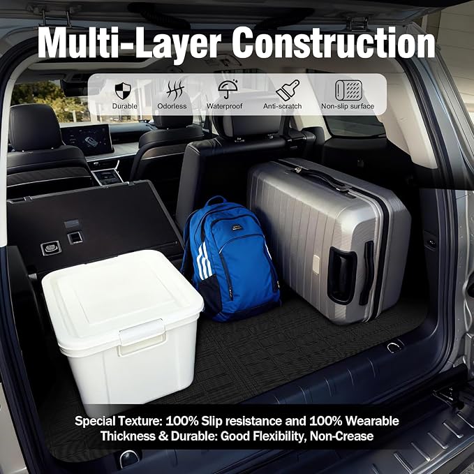 Yakitoko 3D TPE Car Trunk Cargo Liner Mat for Buick Envista 2024-2026 Custom Fit All-Weather Waterproof Floor Protection, Heavy Duty & Odorless
