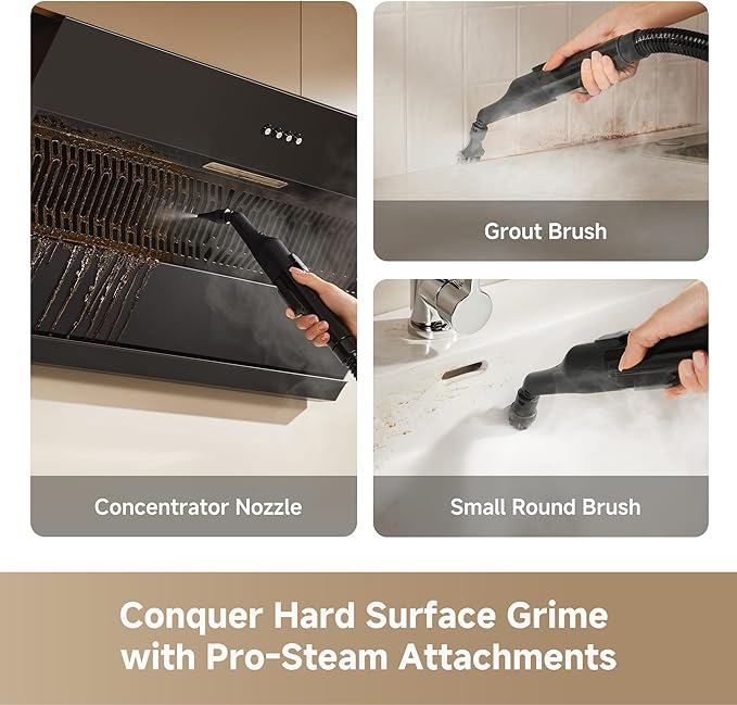 DREAME N20 Steam Carpet Cleaner Machine with Steam & Hot Water Wash, Portable Upholstery Cleaner with Self Cleaning, 17Kpa Suction, Perfect for Pet, Car, Auto, Carpet, Rug, Auto-Mix Solution