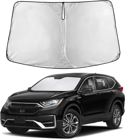 Autovir Windshield Sun Shade Fit for 2017-2020 2021 2022 Honda CRV Sun Shade, Front Window Sun Visor, UV Protection, Heat Blocker, Foldable Car Accessories