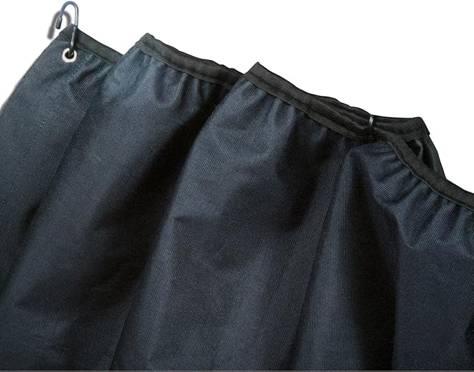 RoadPro RPCC Black 28 Inches Long by 11 Foot Wide Single Privacy Cab Curtain