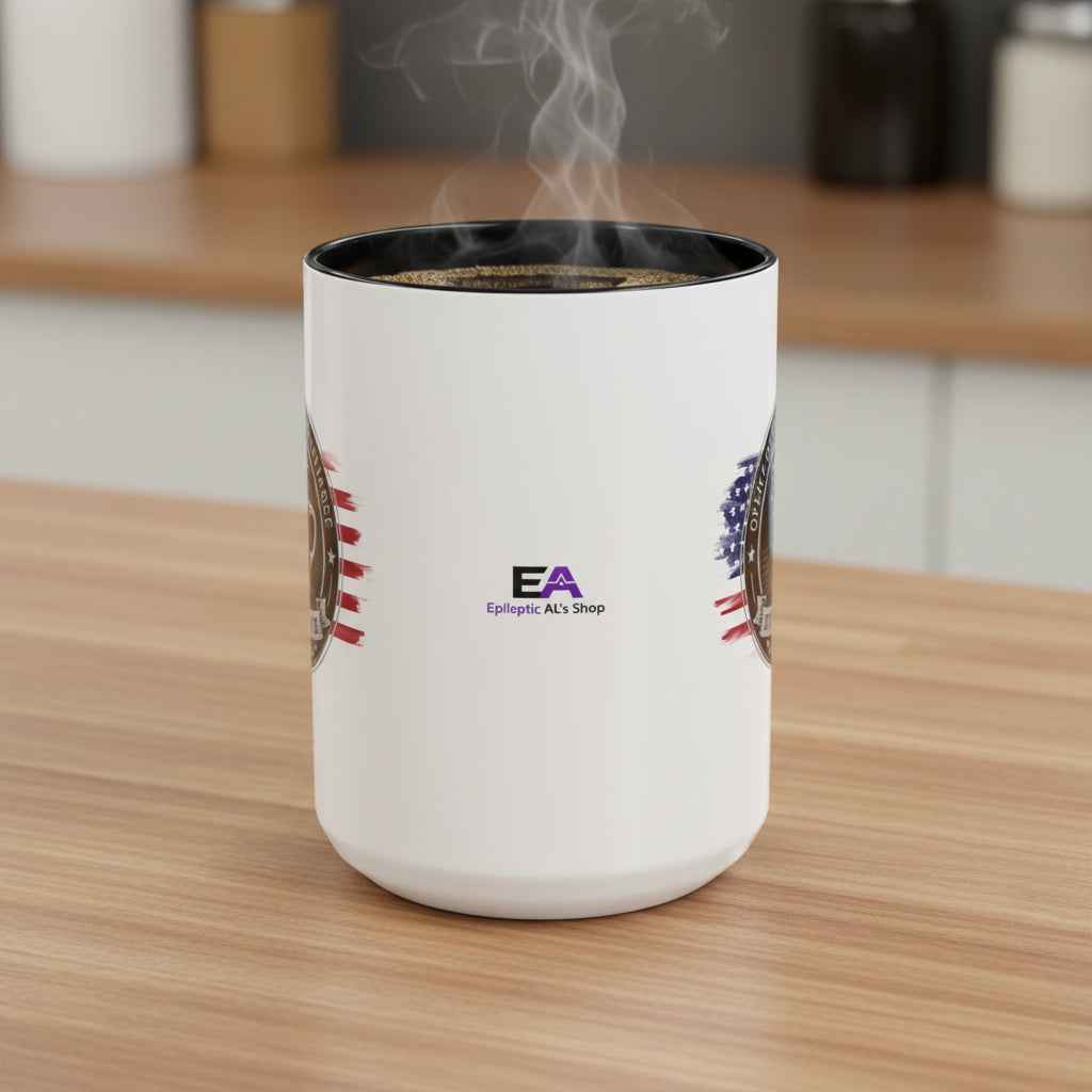 Office of Morning Compliance Coffee Mug – “Step One: Coffee” Official Seal Cup