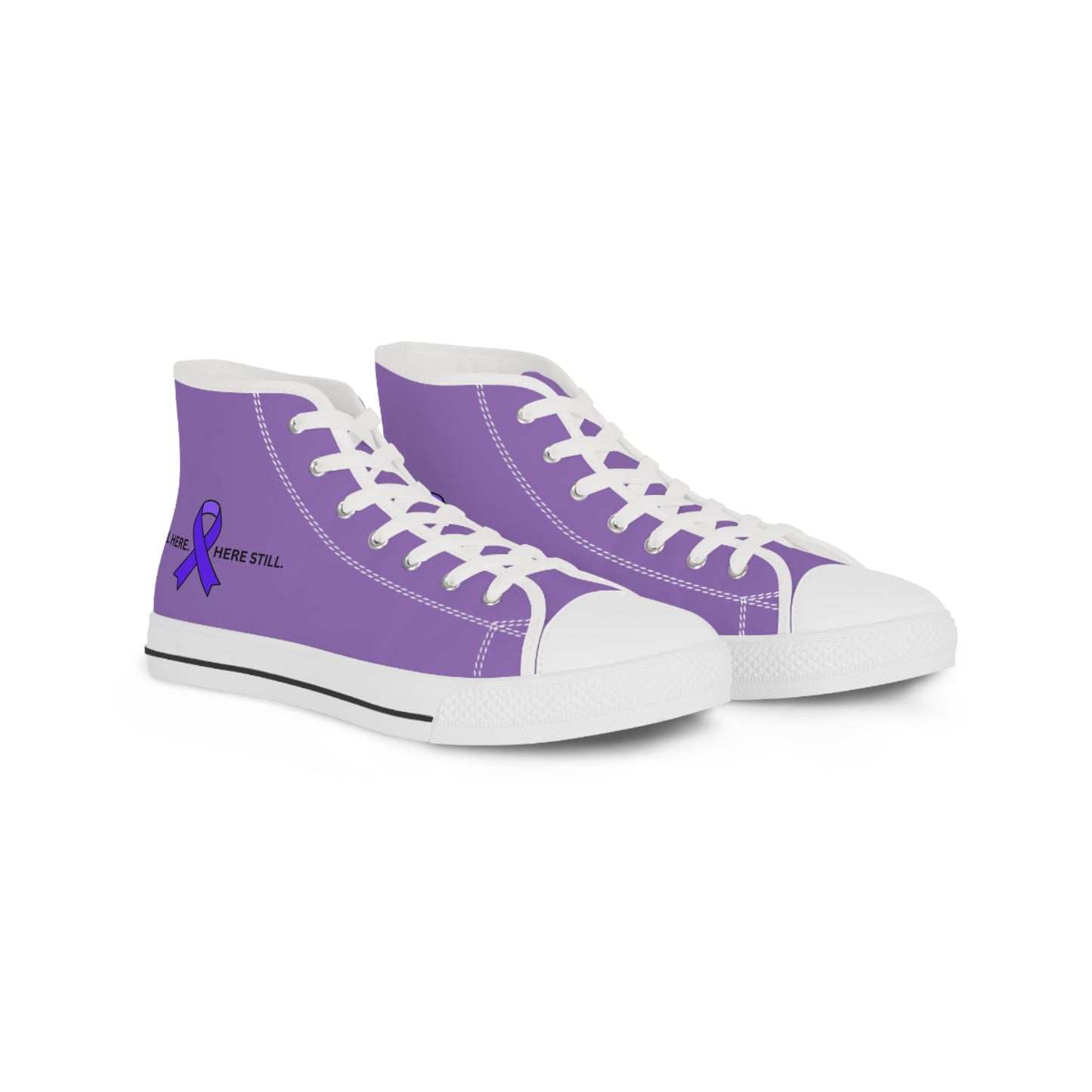 Still Here. Here Still. Men’s High-Top Sneakers – Epilepsy Awareness
