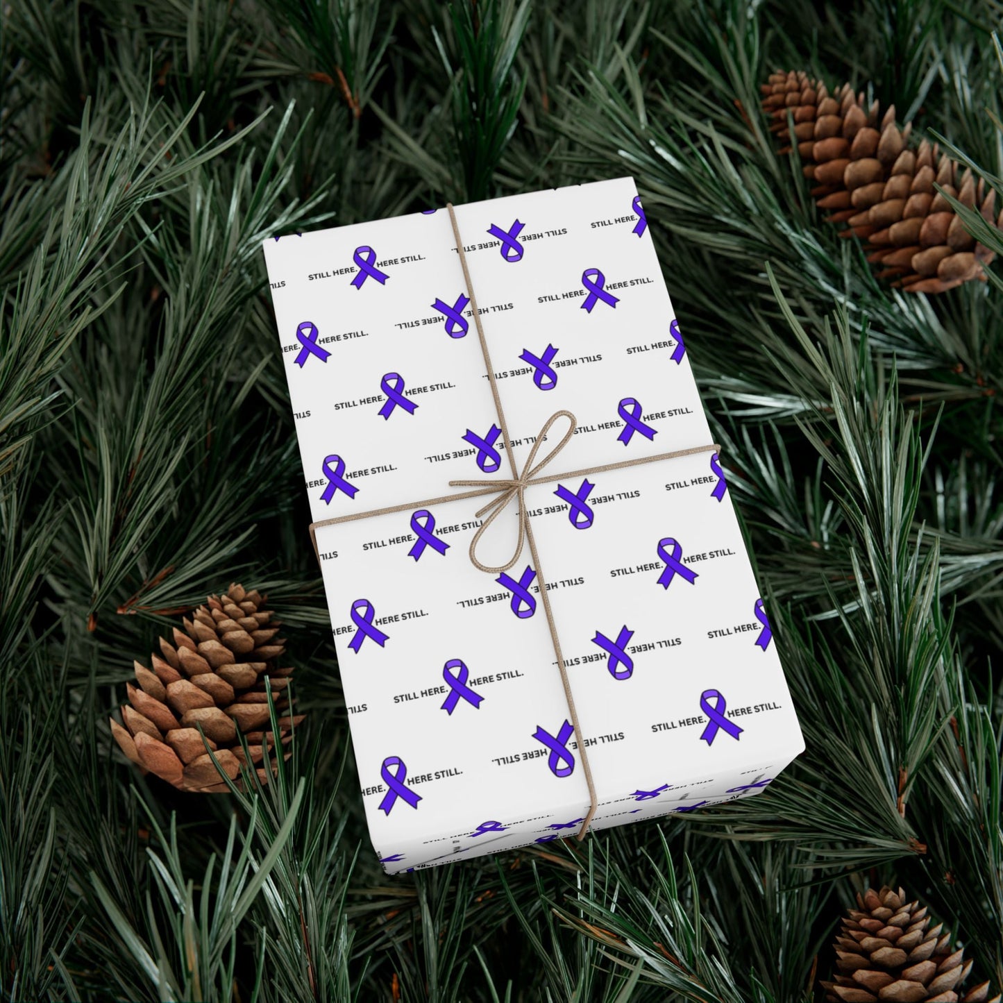 Still Here. Here Still. Gift Wrap Paper (Epilepsy Awareness)