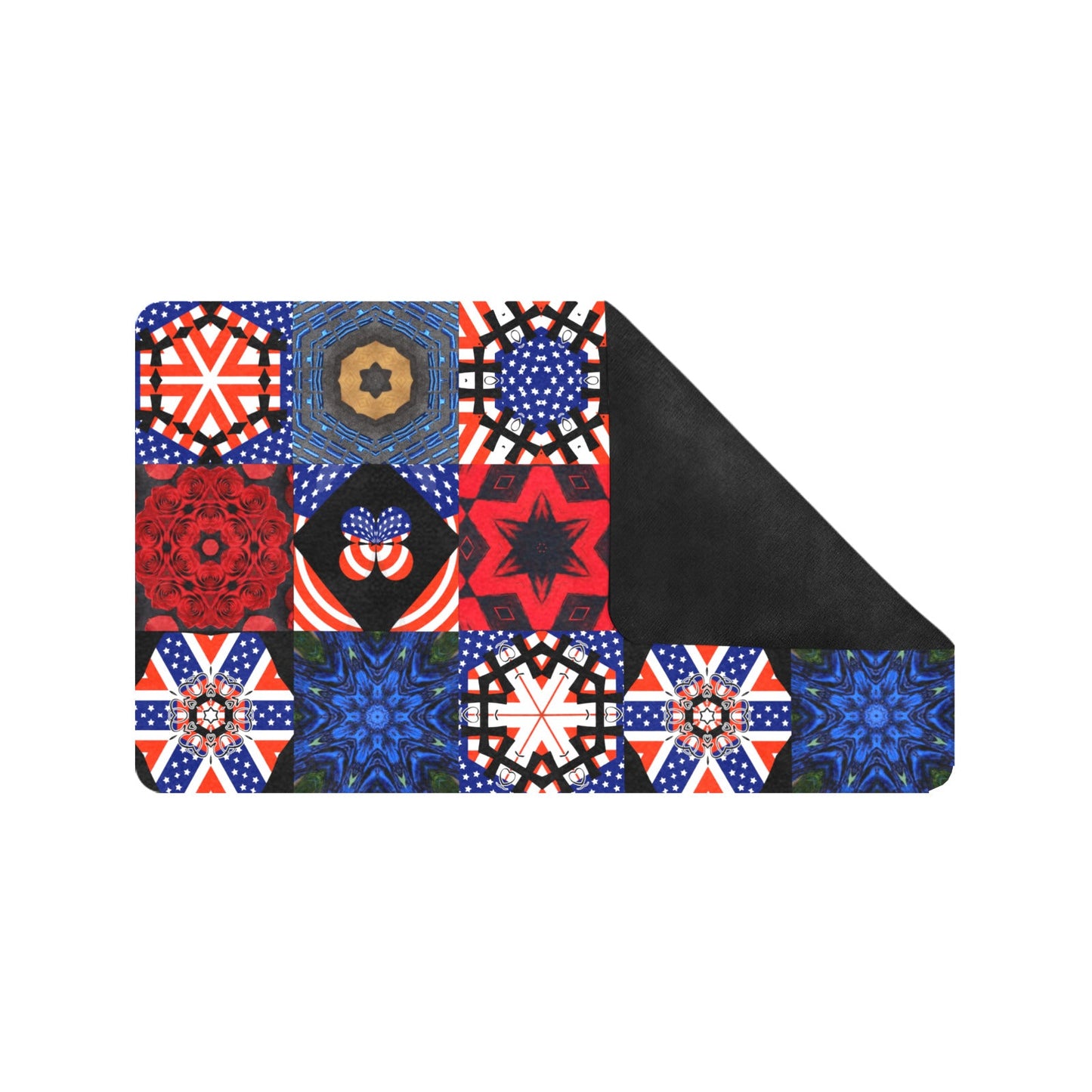 4th of July Pattern Doormat 30" x 18" (Made in USA)