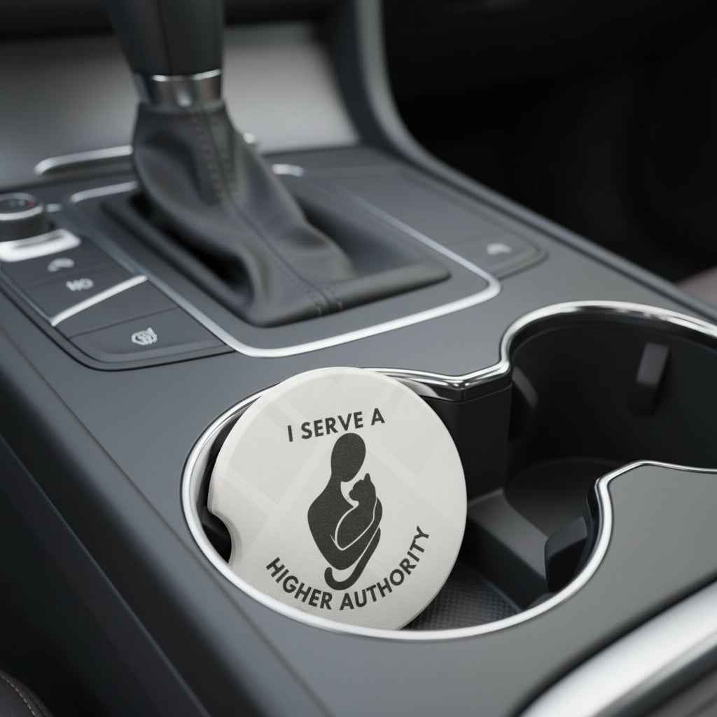 Car Coaster for People Who Answer to Cats