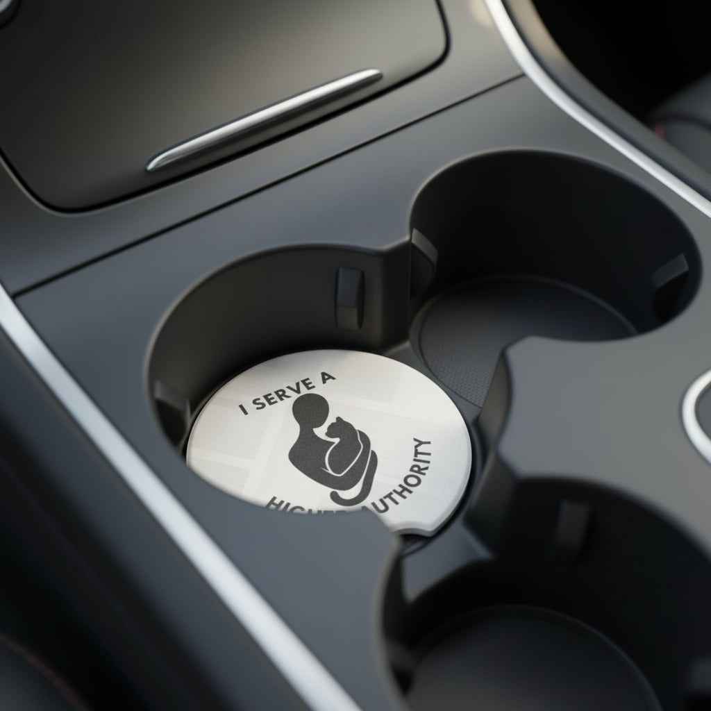 Car Coaster for People Who Answer to Cats