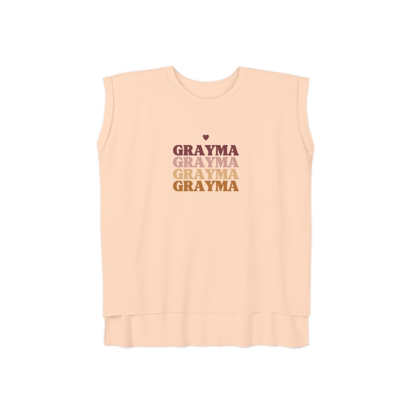 Women’s Flowy Rolled Cuffs Muscle Tee