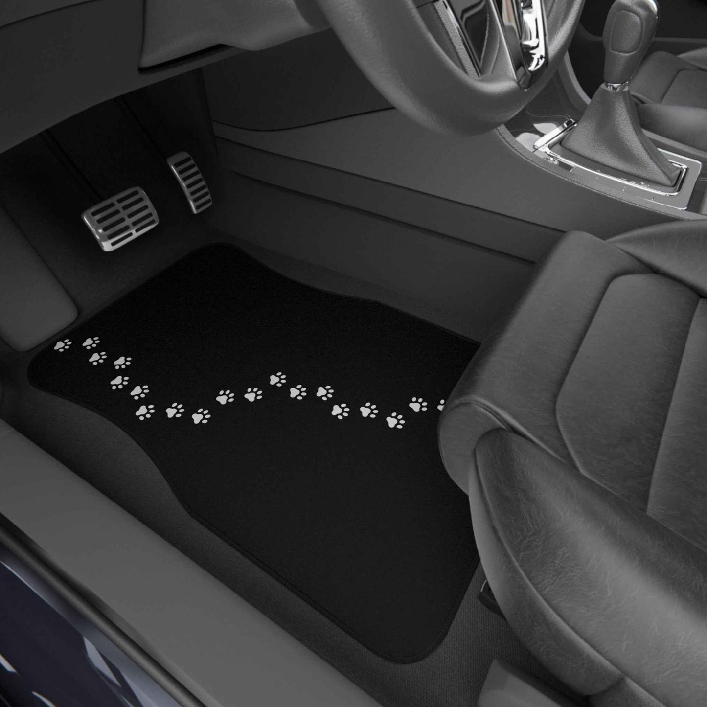 Cat Paw Trail Car Floor Mats – Set of 4