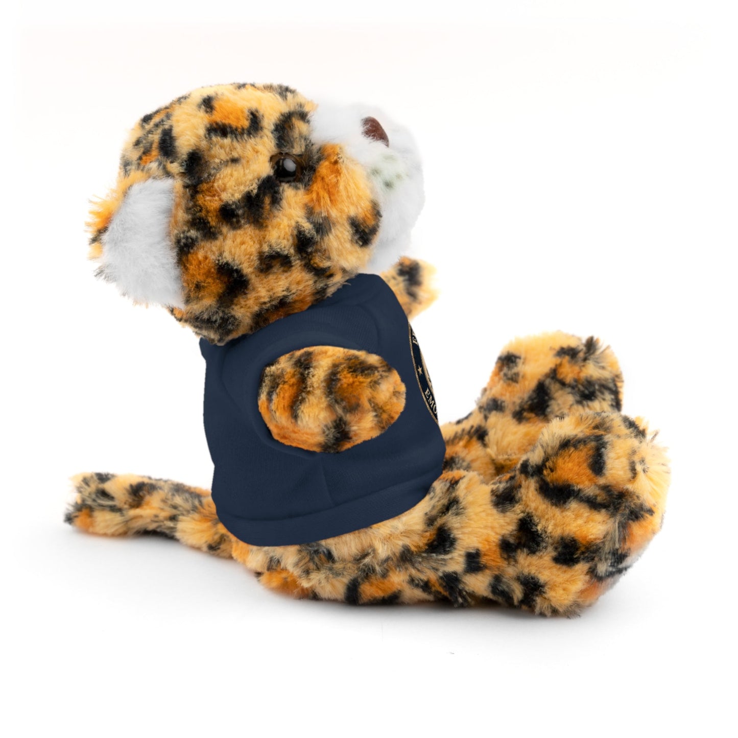 Emotional Support Cats Plush Toy with T-Shirt (Jaguar or Lion)