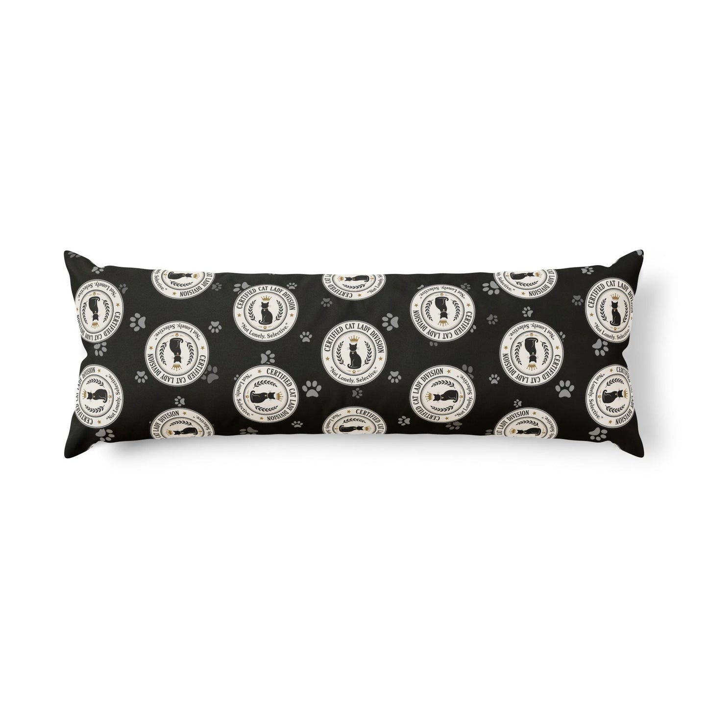 Certified Cat Lady Division Body Pillow – Not Lonely Just Selective