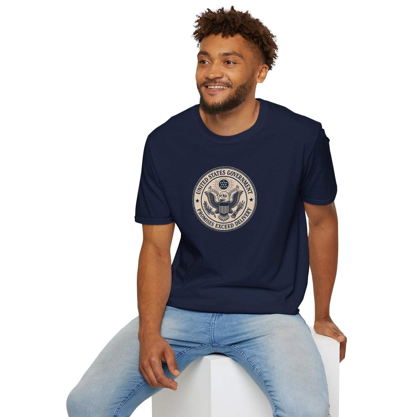 United States Government Seal Tee | “Promises Exceed Delivery” Shirt