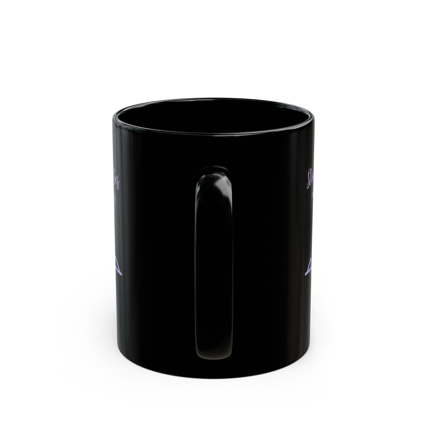 “Waves of Strength” Black Awareness Mug – 11oz & 15oz