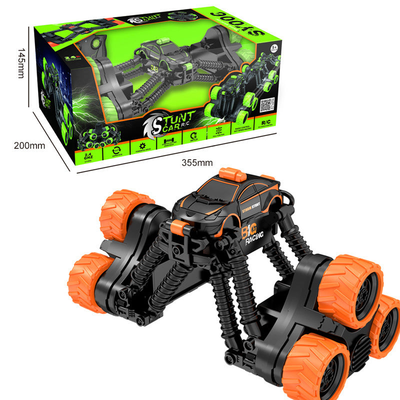 Boy Tumbling Stunt Car Remote Control Off-road Tipping Climbing Car