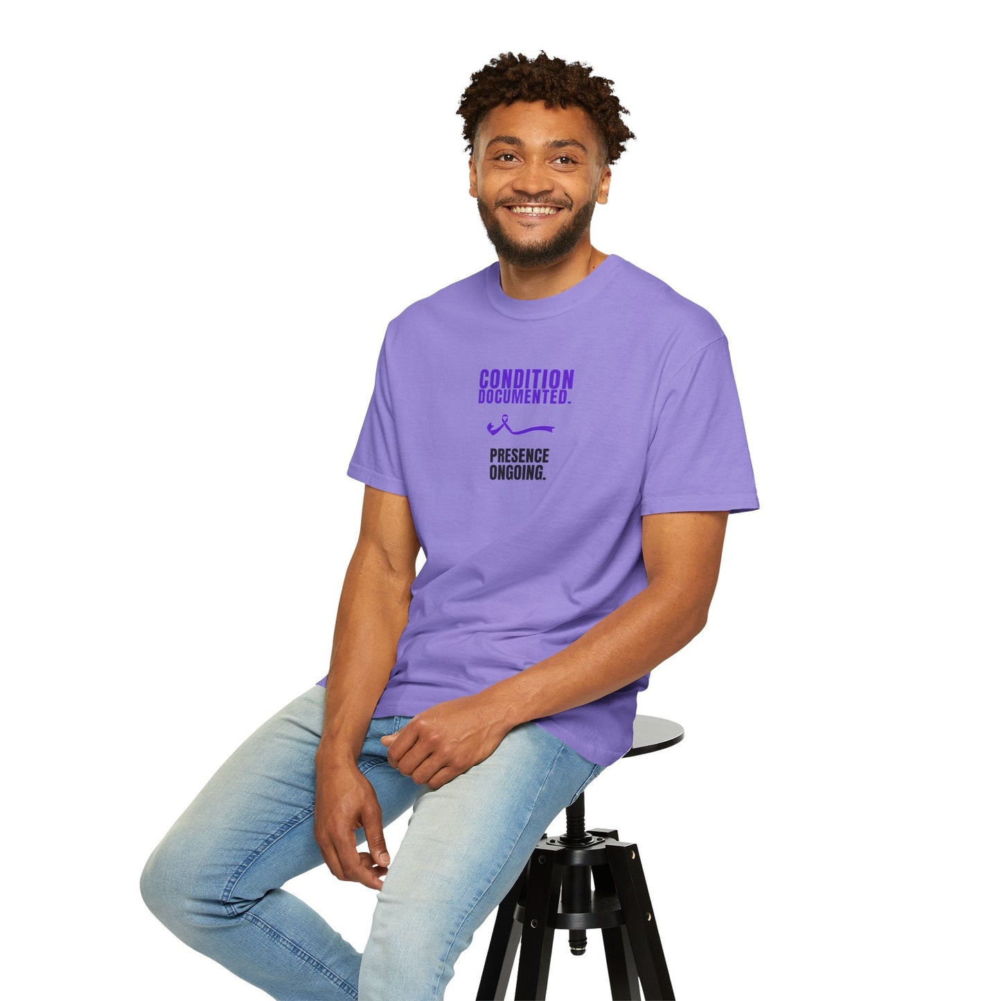 Condition Documented. Presence Ongoing. – Epilepsy Awareness T-Shirt