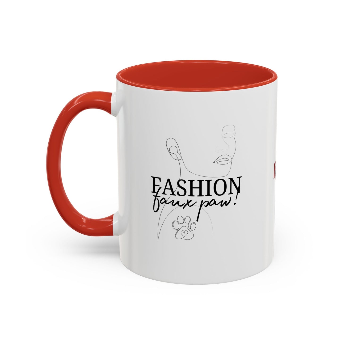 Fashion Faux Paw Accent Coffee Mug (11, 15oz)
