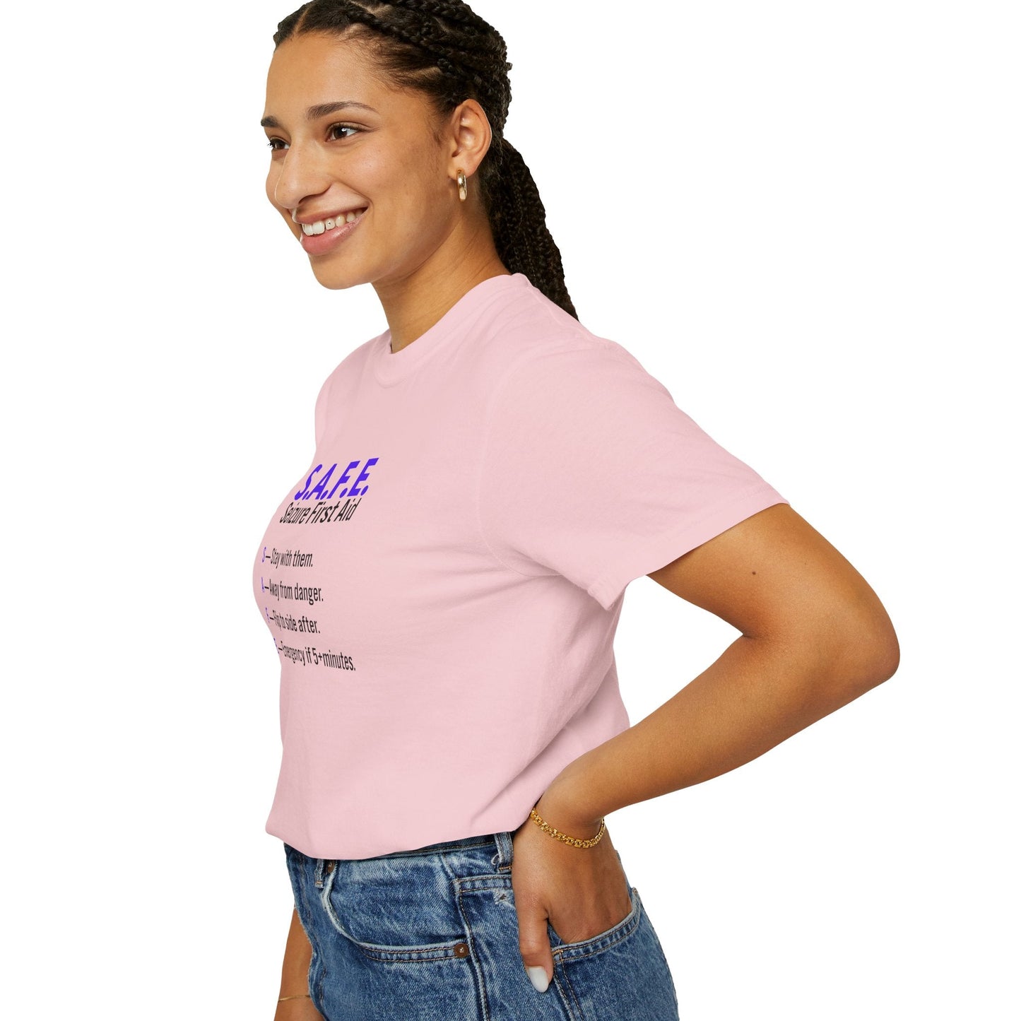 S.A.F.E. Seizure First Aid T-Shirt – Epilepsy Awareness Education Tee