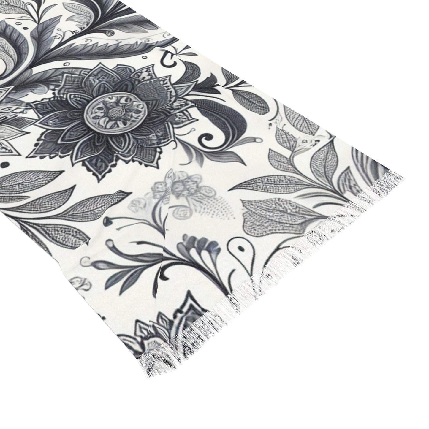 Elegant Floral Light Scarf | Fashion Accessory, Spring Outfit, Festival Wear, Gift for Mom, Trendy Wrap