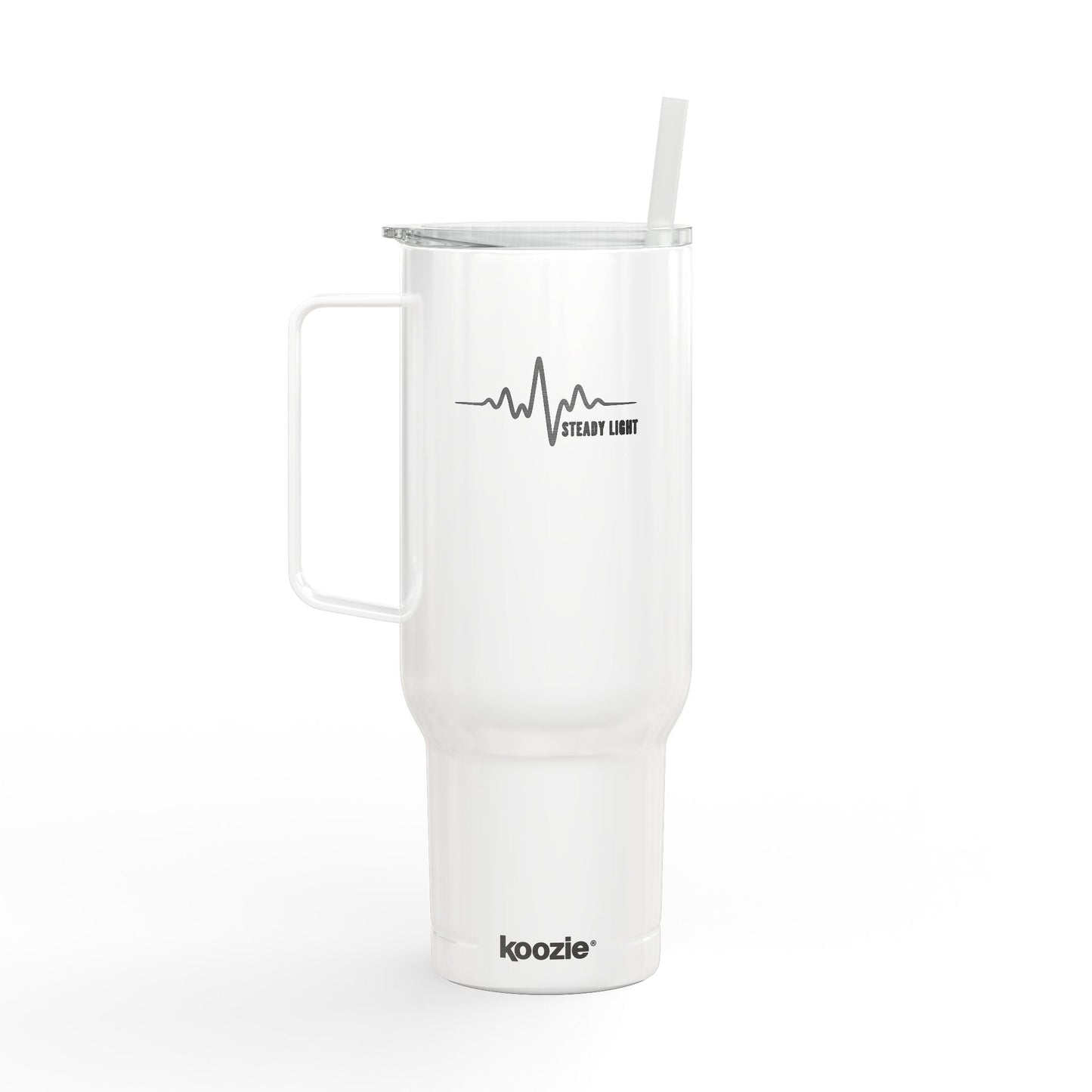 Steady Light 40oz Insulated Tumbler – Engraved Travel Mug with Handle