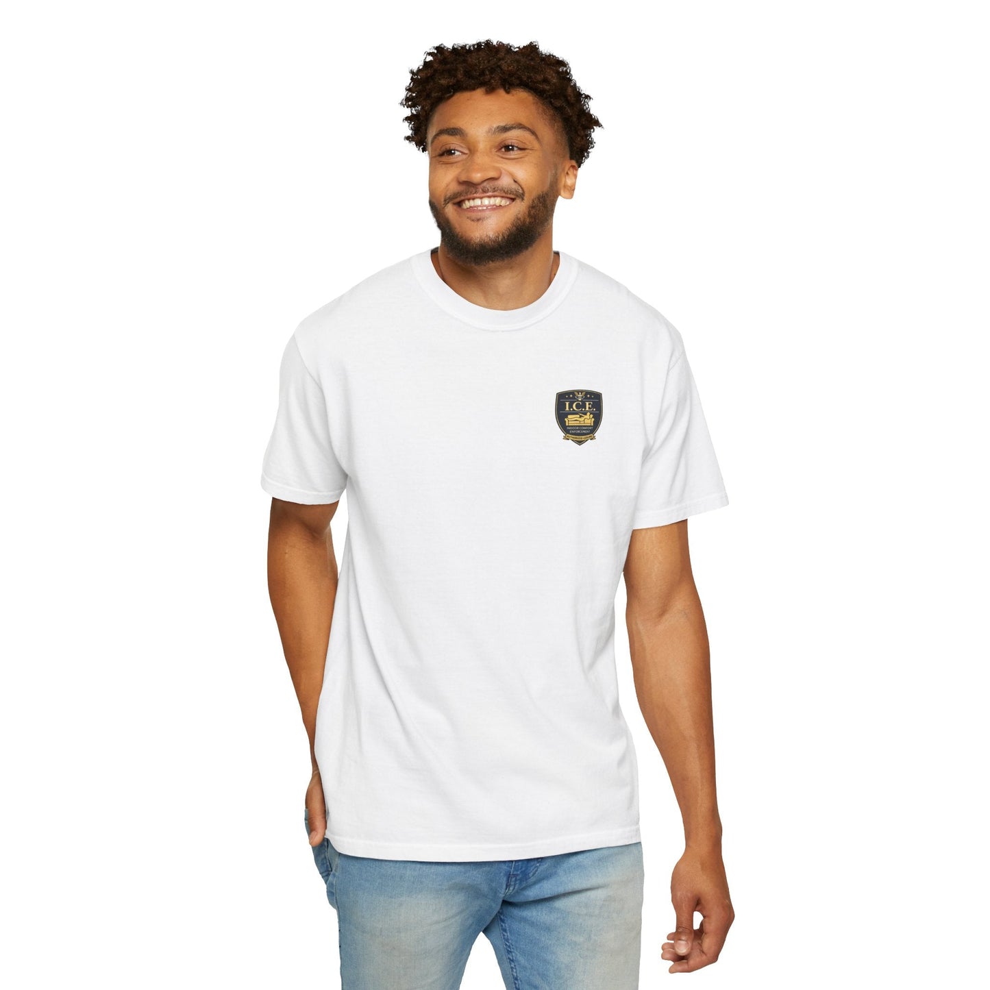 I.C.E. Badge T-Shirt | Institute of Cozy Excellence Parody Tee