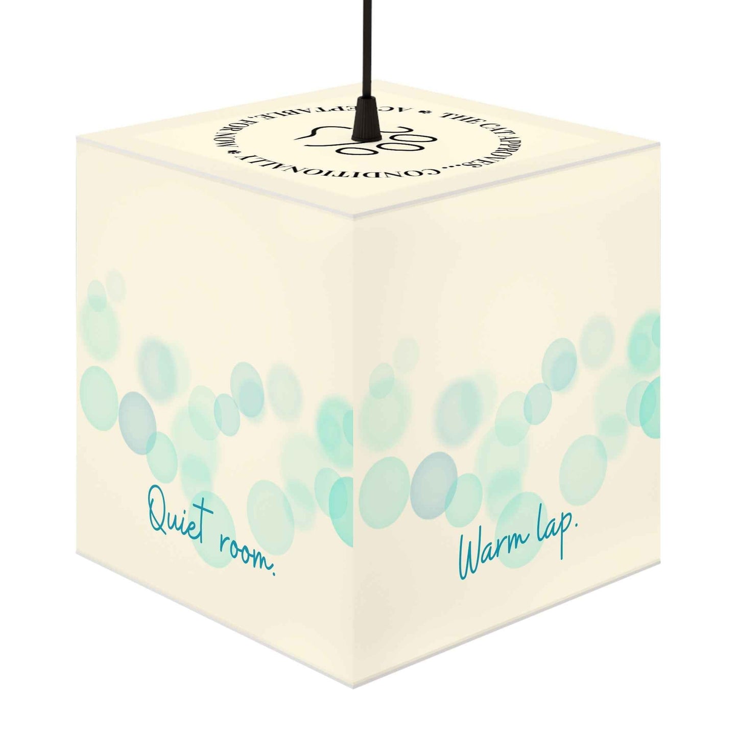 Soft Paws Perfect Day Cat Cube Lamp – Cozy Cat Lover Accent Light
