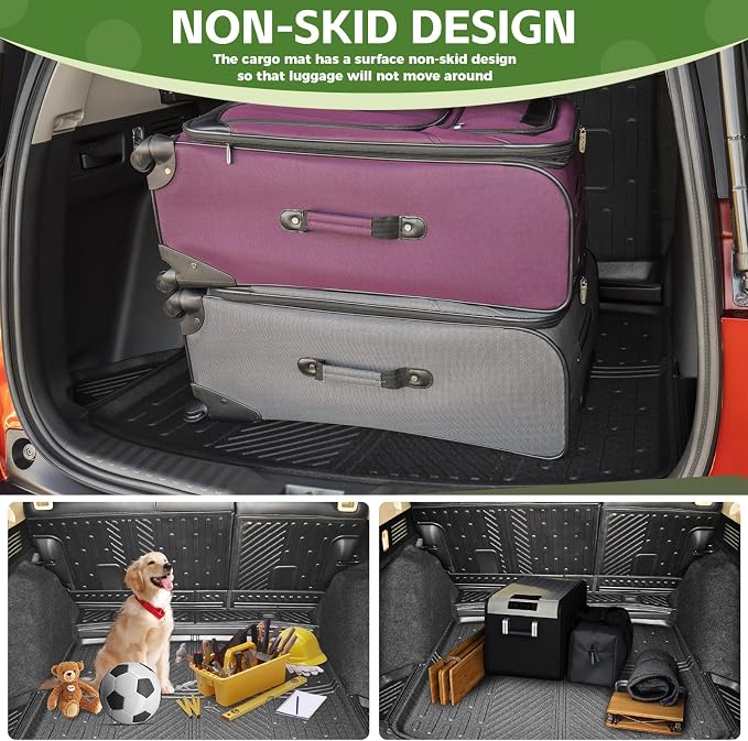 Cargo Liners for 2017-2022 Honda CRV CR-V Fuel Model, Trunk Mat with Seat Back Cover Accessories All Weather Rear Cargo Mat Backrest Protector(17-22 Fuel Model, Not for Trunk with Subwoofer)