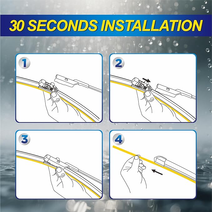 5 PLUS® Silicone Windshield Wipers Replacement for 2013-2021 BUICK Encore,2015-2021 CHEVY Trax Wiper Blades(Set of 3),Automotive Replacement Windshield Wiper Blades For My Car-26"/14"/10"