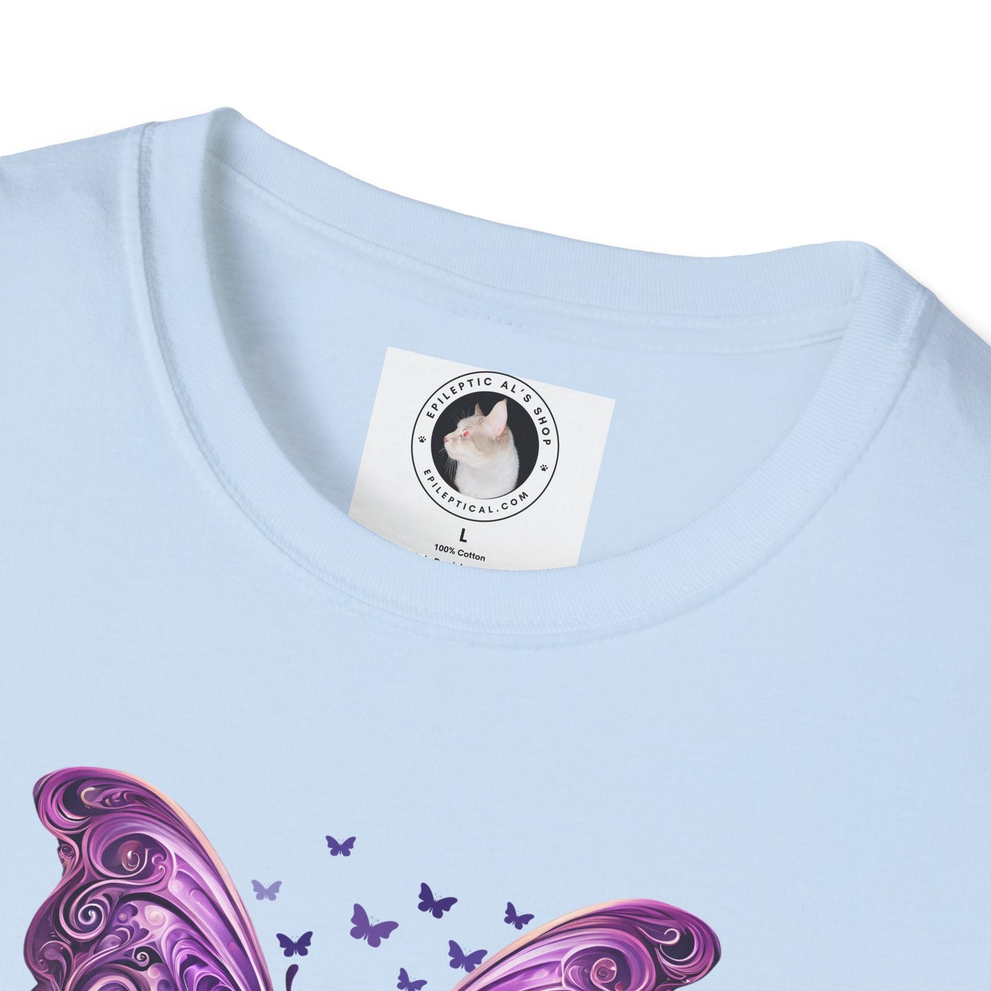 Epilepsy Butterfly Unisex Softstyle T-Shirt