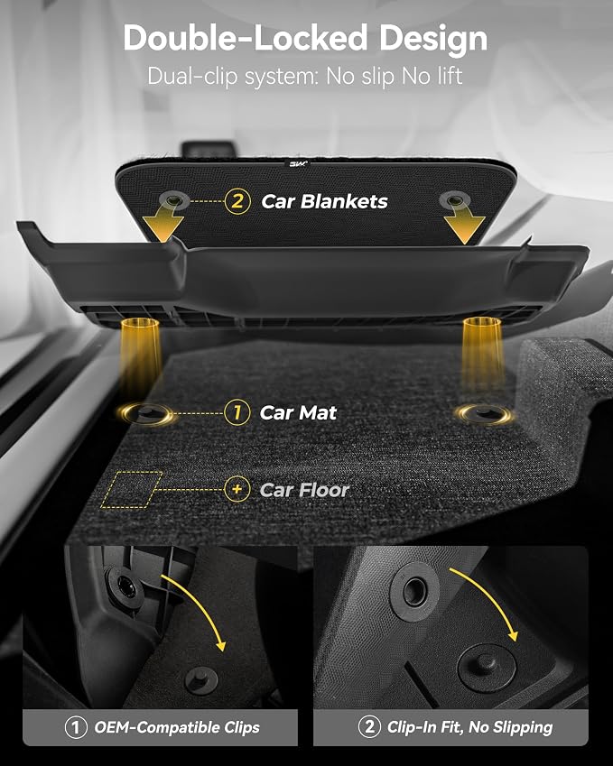3W Floor Mats with Front Carpet & Trunk Mat for Toyota Sienna 2021-2026 LE/XLE(Only for 8 Seat), TPE All Weather Custom Fit Floor Liner for Sienna 1st, 2nd and 3rd Row and Cargo Mat, Black