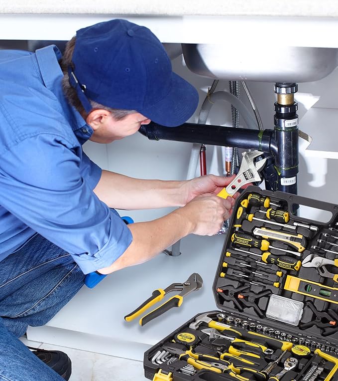 DOWELL Mechanic Tool Set Socket Wrench Auto Repair Tool Set 228-Piece Hand Tool Kit Toolbox Storage Case