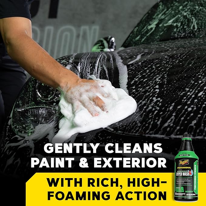 Meguiar's Professional Watermelon Hyper Wash - Professional Car Wash Soap with Rich, Stable Foaming for Excellent Cleaning, Highly Concentrated Formula, Gently Removes Dirt and Grime, 32 Oz Liquid