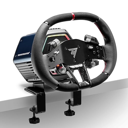 Thrustmaster Hyper Car Wheel Add-On, Ergonomic and wrapped with Leather and Alcantara, Works with Thrustmaster's T818 and T598 ecosystem bases - Compatible on PS5, PS4 and PC