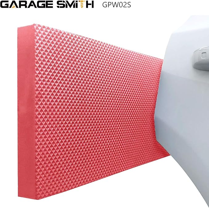 AMPULLA GWP02S Garage Wall Protector Car Door Protectors, Designed in Germany (4, Red)