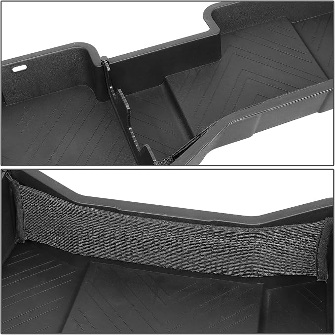 DNA Motoring Under Seat Storage Box Compatible with 07-18 Silverado Sierra 1500 / 07-19 Silverado Sierra 2500HD 3500HD Crew Cab Pickup, SBOX-002