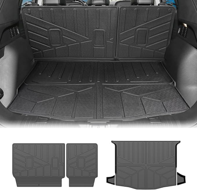 Cargo Liners for 2020-2025 Ford Escape Trunk Mat with Seat Back Cover Accessories, All Weather Rear Cargo Mat Backrest Protector for 2020 2021 2022 2023 2024 2025 Escape