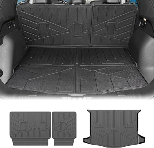 Cargo Liners for 2020-2025 Ford Escape Trunk Mat with Seat Back Cover Accessories, All Weather Rear Cargo Mat Backrest Protector for 2020 2021 2022 2023 2024 2025 Escape