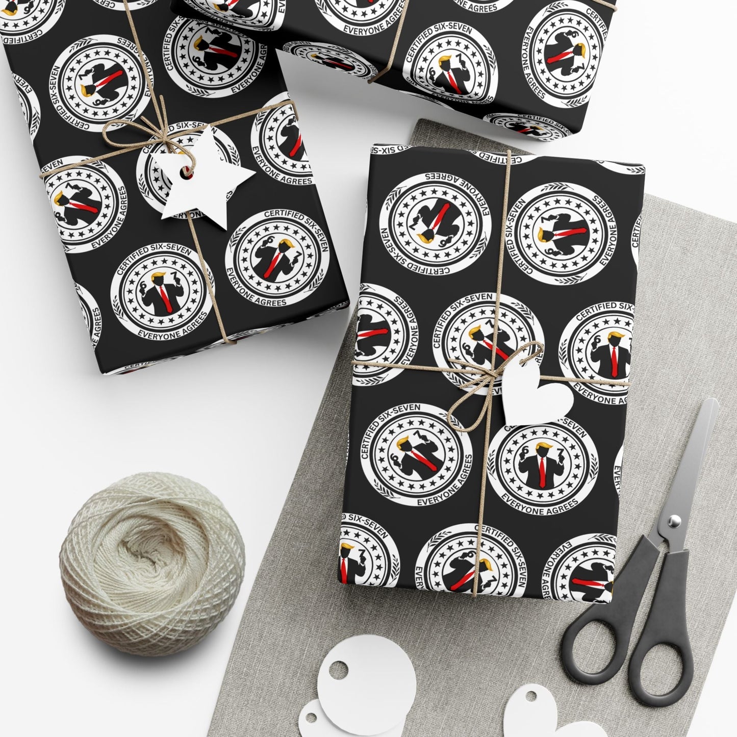 Certified Six-Seven Gift Wrap Paper (Political Parody)