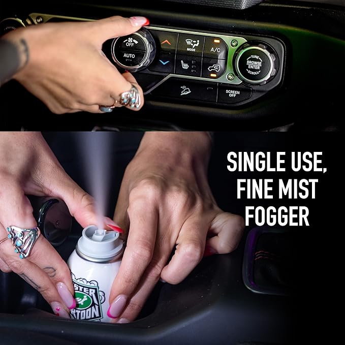 Turtle Wax X Mister Cartoon 54297 So Fresh Odor Eliminating Fogger Car Air Freshener, Long Lasting Scent, For Car and Home, 2 oz. (Pack of 2), Clean Blast Fragrance