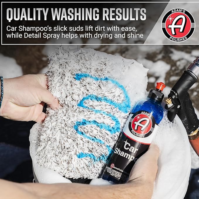 Adam's Polishes Essential Car Wash Kit (14-Item) - Auto Detailing Car Care Cleaning Kit Car & Truck Lovers, Dads, Moms and DIYers