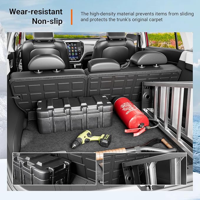 powoq Cargo Mat Compatible with 2018-2023 Subaru Crosstrek XV Trunk Mat Non-Hybrid Backrest Liner Impreza Hatchback Trunk Cargo Liner Replacement for 2018-2023 Subaru Crosstrek Accessories