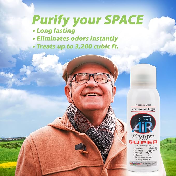 DWD2 Fogger Odor Eliminator Air Freshener! Deodorizer Spray for Home Odors, Instantly Removes odors in Car Deodorizer odor eliminator, Home and kitchen, room deodorizer, odor eliminating fogger (Super Strength Cinnamon)