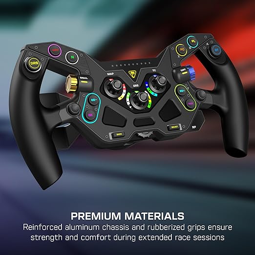 Turtle Beach VelocityOne F-RX Formula Wheel for Xbox Series X|S, Xbox One & Windows PC – For VelocityOne Race & VelocityOne KD3 Wheelbases, Hall-Effect Clutch Paddles, Magnetic Paddle Shifters, Black