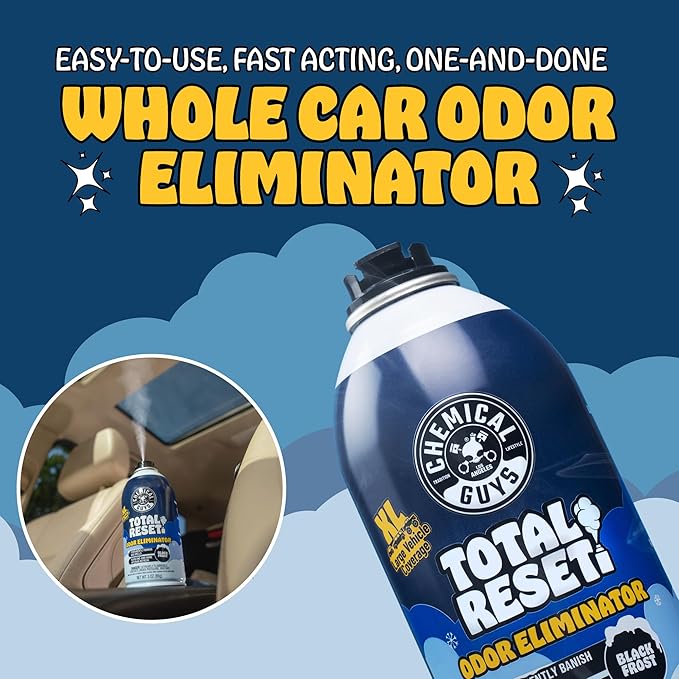 Chemical Guys Odor Eliminating Fogger 3 Pack – Black Frost Scent, 3 Oz Each – Set-and-Forget System to Remove Smoke, Pet, Gym, and Food Odors in Cars, Trucks, SUVs