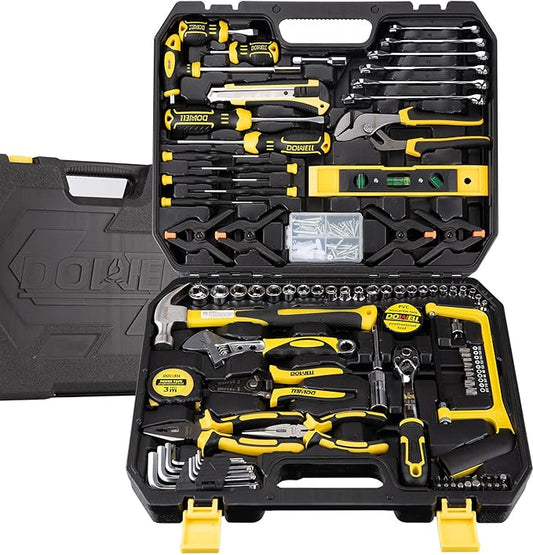 DOWELL Mechanic Tool Set Socket Wrench Auto Repair Tool Set 228-Piece Hand Tool Kit Toolbox Storage Case