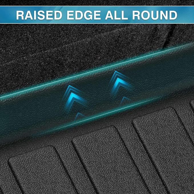 Mixsuper Cargo Liner for Mazda CX-5 2017-2025, All Weather Trunk Mat for CX5 Accessories Anti-Slip Trunk Liner Rear Cargo Mat Black