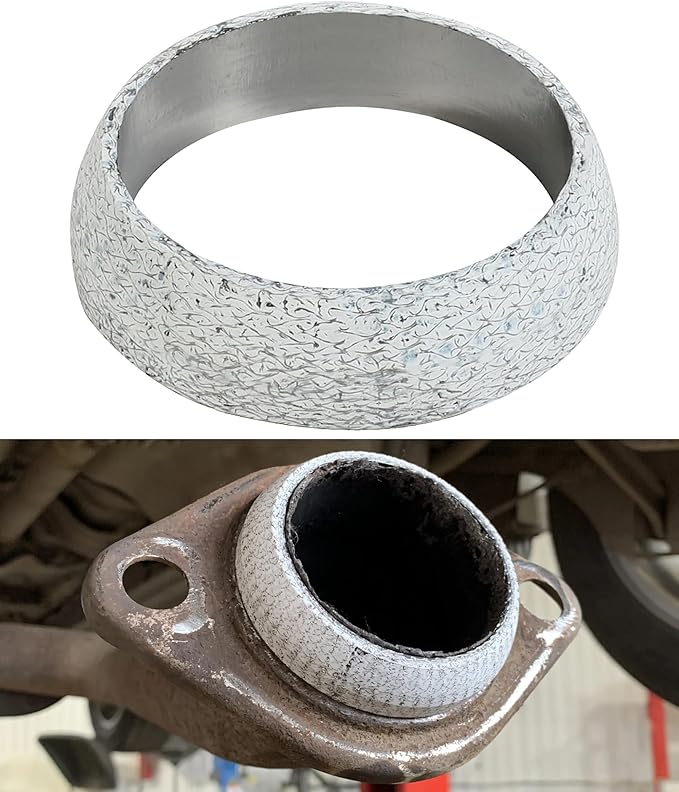 Exhaust Donut Gasket,Car Accessories Universal 2 Inch 2.25 Inch 2.5 Inch 3 Inch Exhaust Flange Gasket,Automotive Replacement,Applicable to Most Cars,Commercial Vehicles,Motorcycles (2.25inch)
