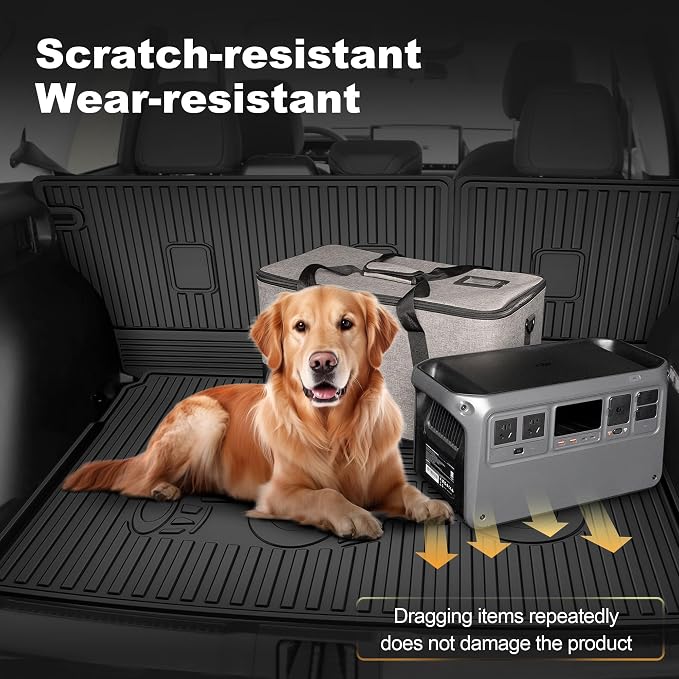 AOMSAZTO Cargo Liner and Backrest Mat for Ford Bronco Sport 2021-2026 | Custom Fit All Weather Trunk Mat Rear Seat Back Cover Car Interior Protection Accessories