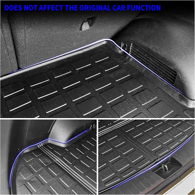 Rongtaod Cargo Mat Compatible with 2021-2023 Hyundai Santa Fe (Fit 5 Seats) Trunk Mat Cargo Mat Cargo Liner All Weather Trunk Liner 2022 Santa Fe Accessories (Trunk Mat)